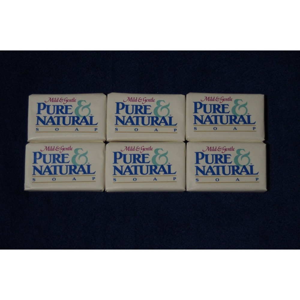 Vintage‎ Pure & Natural Soap Travel Size Pack of 6 Dial USA NIP New Mild Gentle